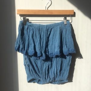 NWOT Jen’s Pirate Booty Blue Cha Cha Tube Top